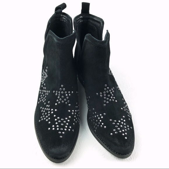 DIBA Other Wise ankle boots 7.5 black suede studs - Picture 2 of 7